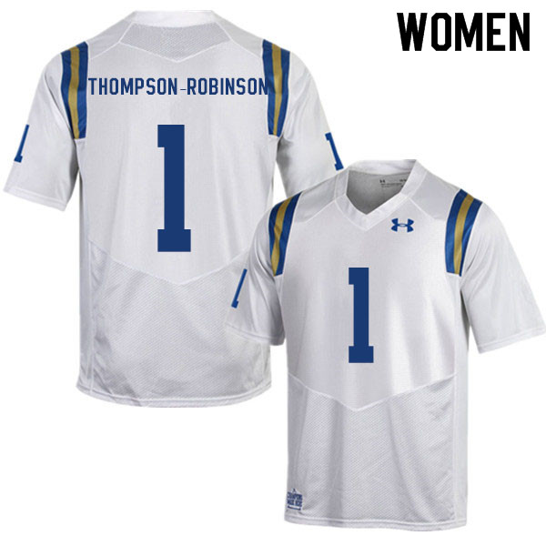 Women #1 Dorian Thompson-Robinson UCLA Bruins College Football Jerseys Sale-White - Click Image to Close
